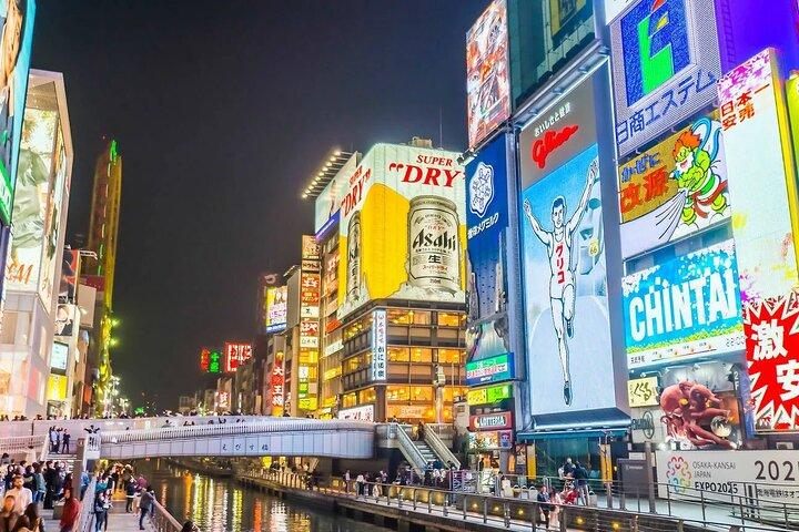 Osaka: Osaka Castle & Dotonbori & Shinsaibashi Private Tour