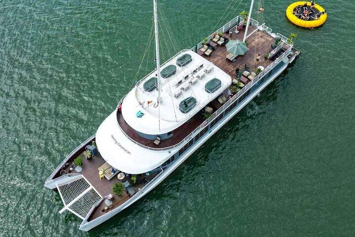 Luxury Catamaran Cruise 5 Star Halong and Lan Ha Bay Adventure