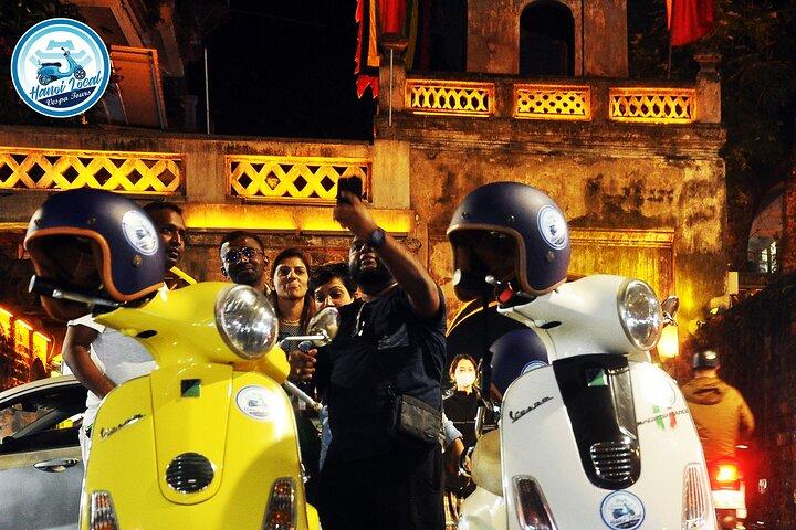 Hanoi After Dark Vespa Tour Half-day: Street Foods & Night Vibes