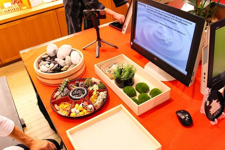 Miniature Japanese Zen Garden Crafting + Tea Experience