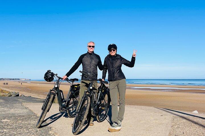 Normandy Guided E-bike tour to Omaha Beach / private tour