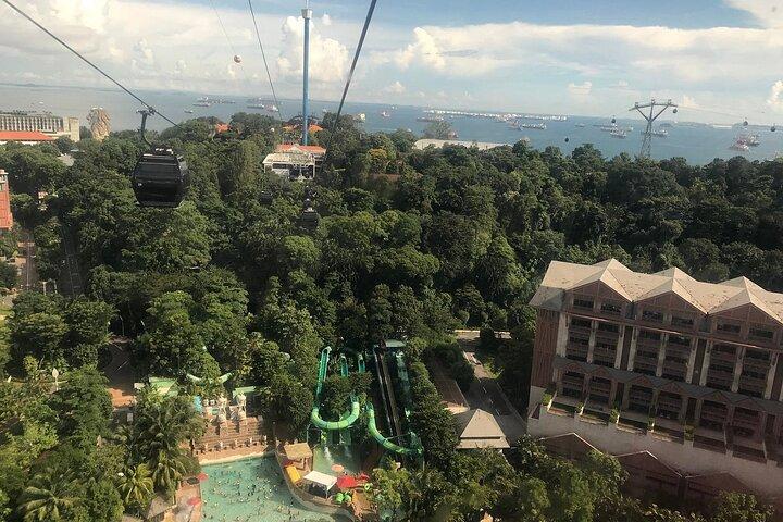 Sentosa Cable car Skyhelix Madame Tussauds Wing of time Transfer