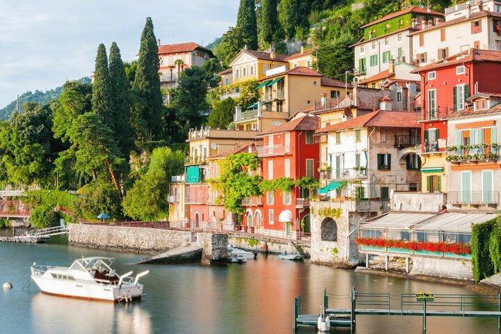 Varenna and Villa Carlotta with aperitif in Villa Monastero