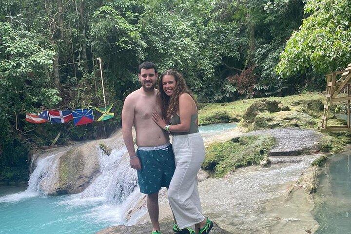 Blue Hole Secret Falls and Calypso River Tubing from Falmouth