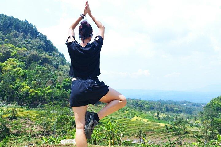 Borobudur Climb Up and Selogriyo Temple Rice Terraces Trekking