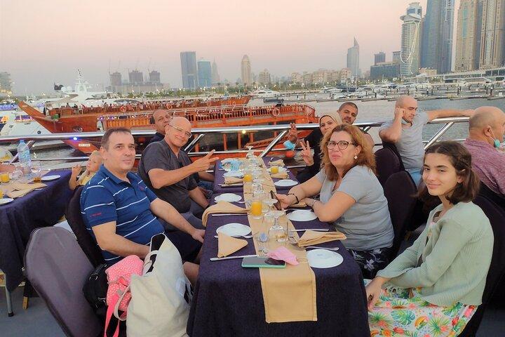 Dhow Cruise Dinner - Dubai Marina & Evening Skyline Views