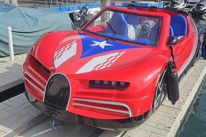 San Juan Watersports Car Rentals Red Bugatti