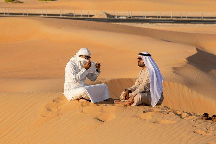 Dubai Desert Safari Camel Ride Sand Boarding BBQ Dinner