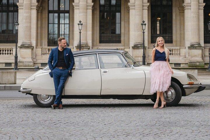 Paris TV Show Tour in a Open Top Vintage French Car Citroen DS