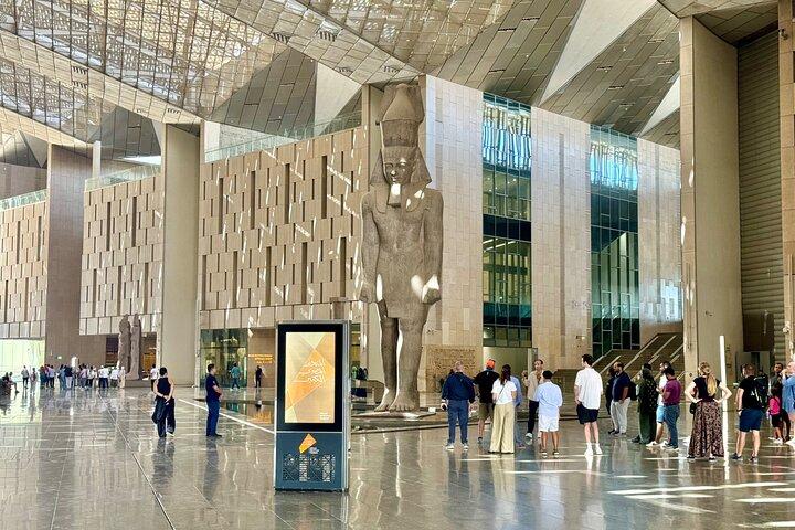 Grand Egyptian Museum Giza Pyramids and Nile Felucca ride