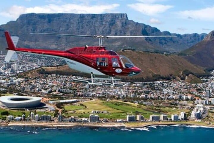 Helicopter, Quad Bike, & Champagne Sunset cruise in Cape Town