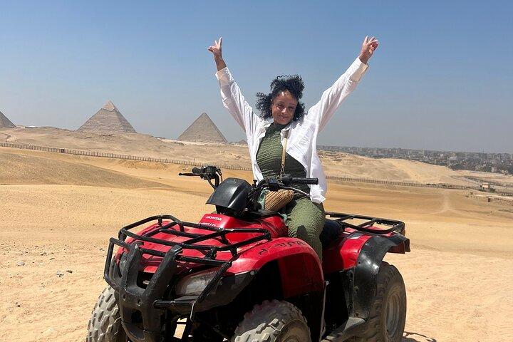 Giza Pyramids, Camel ride, Shopping with ATV Quad bike
