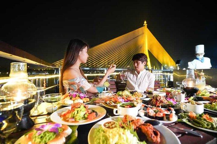 Bangkok The Luxury White Sunset or Dinner Cruise (Asiatique Pier)
