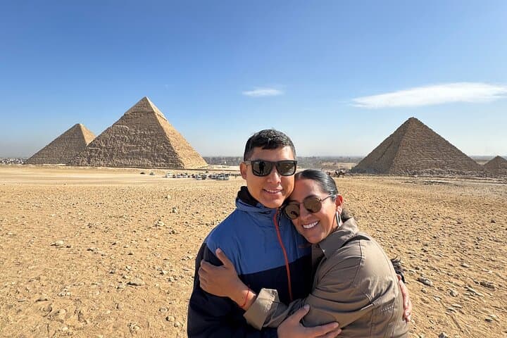 private tour Giza Pyramids, Sphinx, Saqqara, Memphis +camel Ride