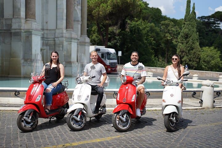 Vespa Tour in Rome with Pick up and Drop off