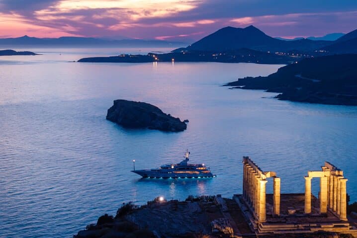 Sunset at Temple of Poseidon Private Tour from Athens