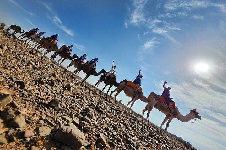 Desert Agafay camel ride atlas mountains hike all-inclusive