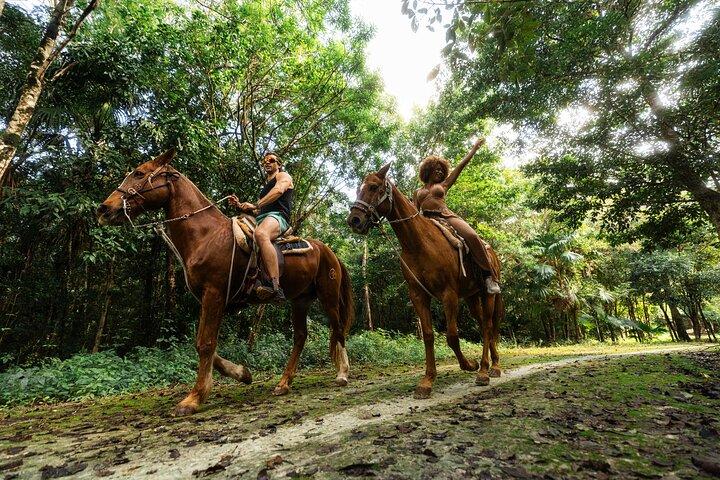 Horseback Ride, ATV, Ziplines & Cenote from Tulum