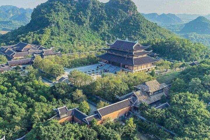 From Hanoi: Bai Dinh Pagoda, Trang An & Mua Caves, Limousine Bus