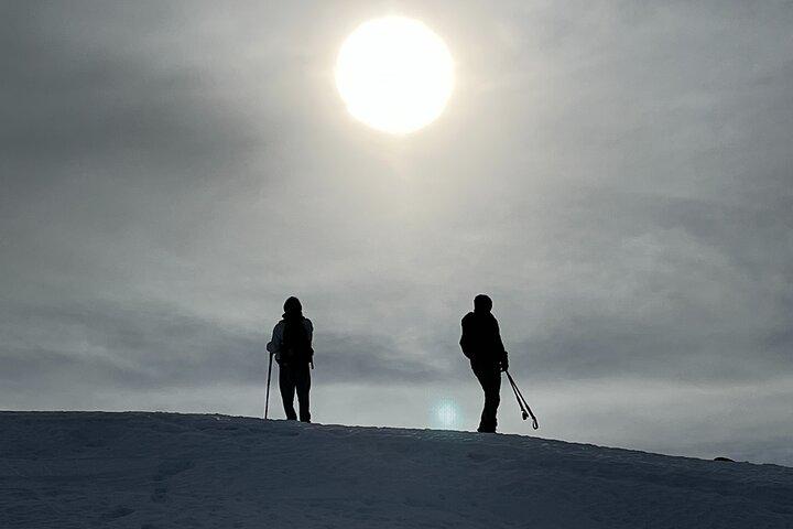 Hiking Snowshoeing in the Sierra Nevada Park, Granada