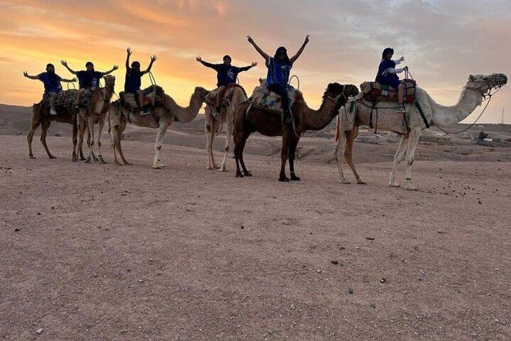 Agafay Desert: Camel and Quad Bike with Chouf L’Or Dinner