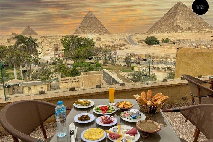 Pyramids View Sunset 3 Hours with dinner and shopping