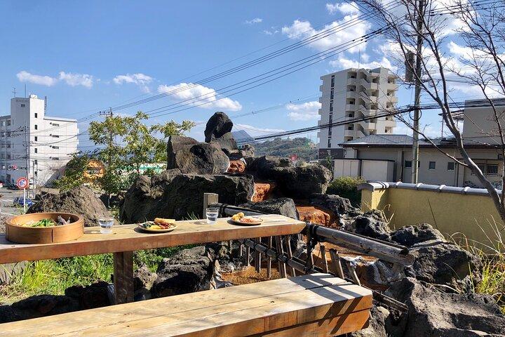 Beppu Hot Springs Bath and Make Jigokumushi Dish in Kyushu Japan