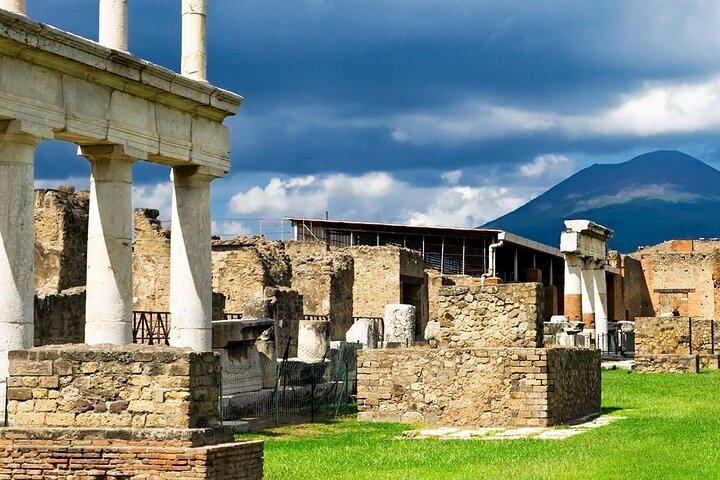 Rome Airport to Pompeii Tour with drop off Sorrento and Positano