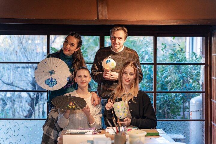 Lantern and Mini Japanese Umbrella Painting with Artisan Visit
