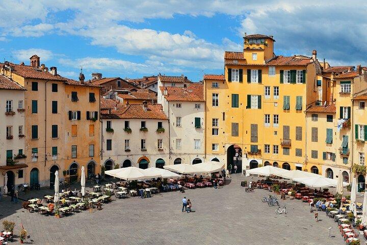 Lucca Tour and Pisa Tower + WineTasting by van from La SpeziaPort
