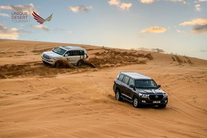 Dubai Evening Desert Safari - BBQ Dinner, Dune Bashing & Camel