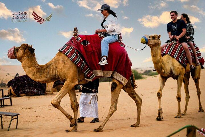 Dubai Evening Desert Safari - BBQ Dinner, Dune Bashing & Camel