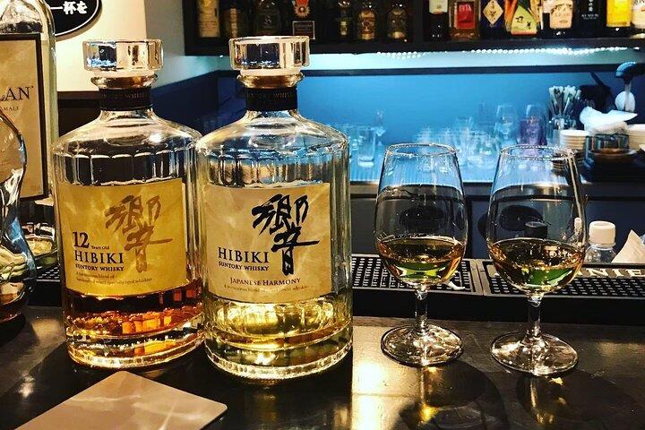 Japanese whiskey tasting; relaxed and educational in the bar