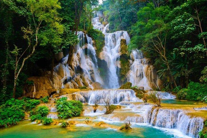 1 Day Mekong Pak Ou Caves Kuang Si Waterfalls Local Villages Tour