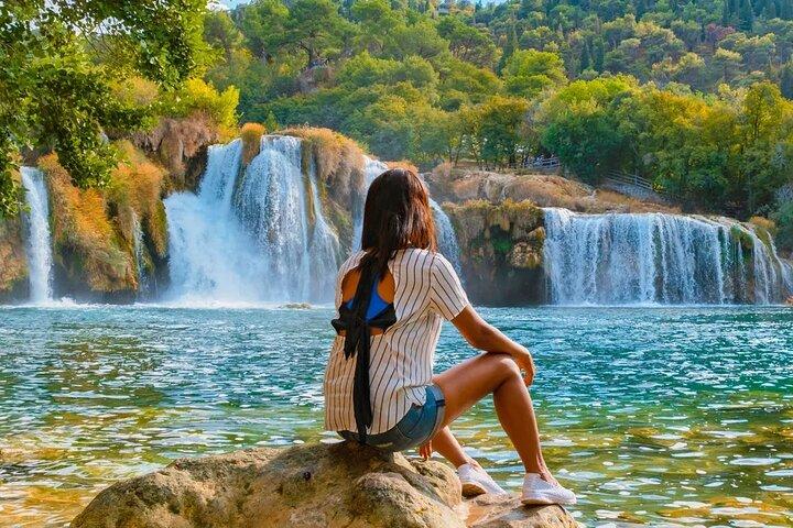 Krka Waterfalls Tour-Trip from Split and Skradin City Sightseeing