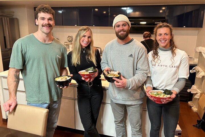 Ramen and Sushi Cooking Class with Sake Pairing Set in Tokyo