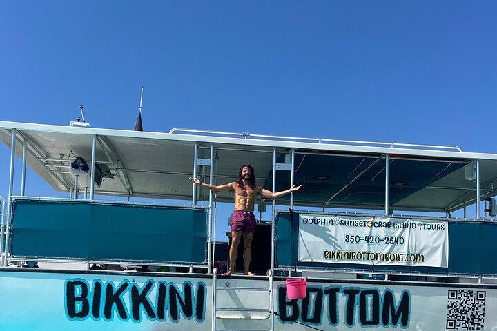 Crab Island Swimming Tour on Bikkini Bottom Boat! w/bathroom
