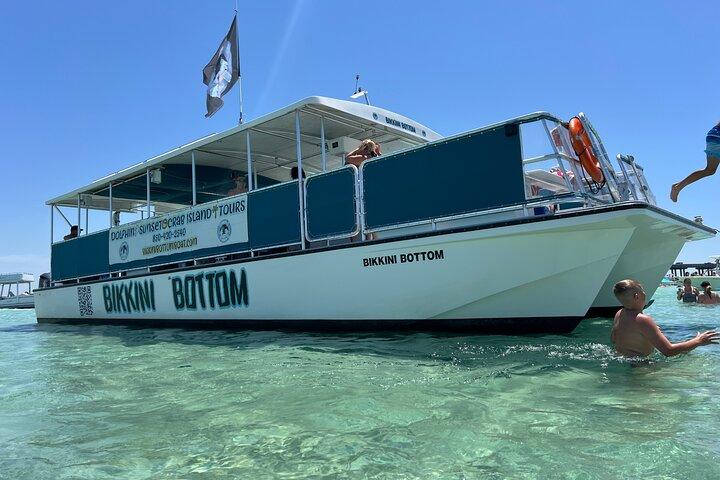 Crab Island Swimming Tour on Bikkini Bottom Boat! w/bathroom