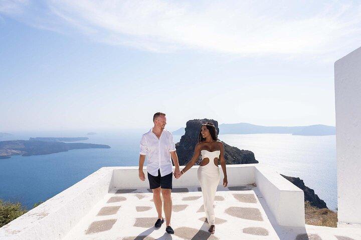 Surprise Proposal Photoshoot in Santorini