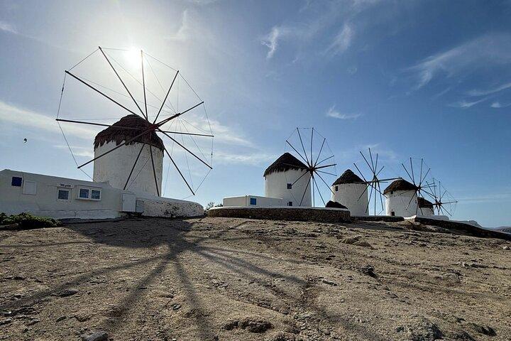 7 Hours All Of Mykonos Private Tour Lunch Included and Pick Up