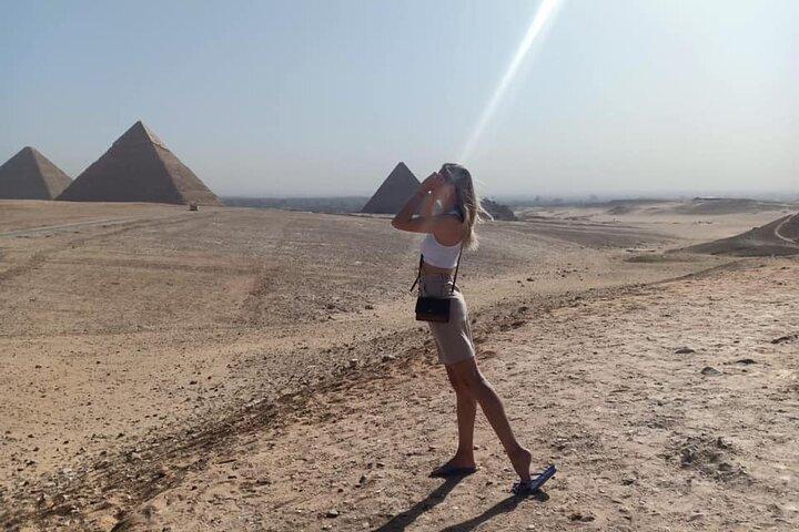 Cairo 8 Hour Private Tour Giza Pyramids & Egyptian Museum Bazaar