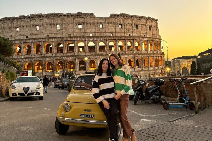Rome Fiat 500 Vintage tour