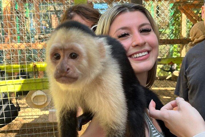 Sloth and Monkey Park Private Tour at Roatan with Pickup