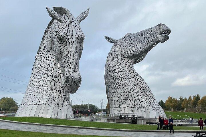 Kelpies, Falkirk Wheel and Glasgow City Day Tour