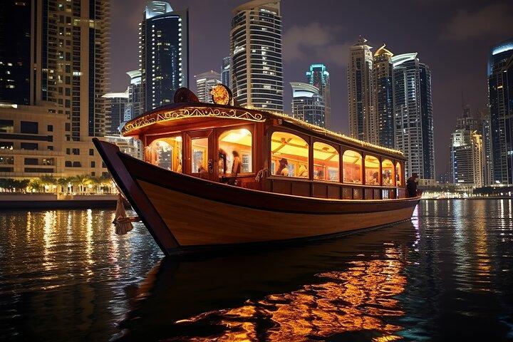 Luxury Dhow Dinner Cruise at Dubai Marina with Dinner & Transfers