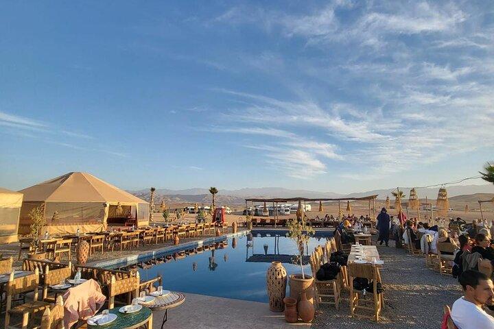 Agafay Desert, Camel Ride, Dinner & Fire Show