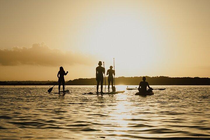 Bacalar Sunrise Stand Up Paddleboard Tour with Breakfast & Photos