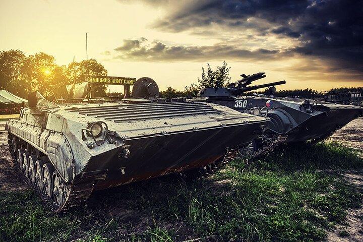 Military Experience Tank Driving and AK 47 Shooting