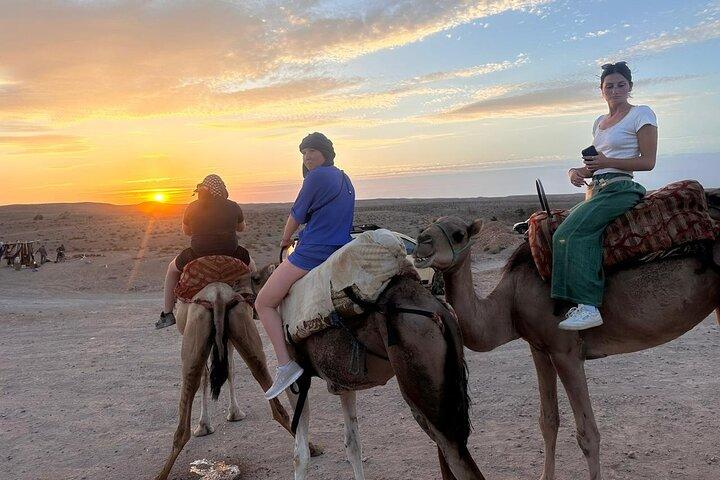 Agafay desert, quad , camel ride, luxury dinner