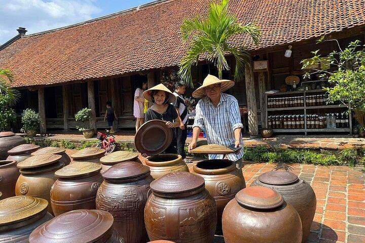 Deluxe Hanoi Tour, Ancient Villages, Pottery Class, Train Street